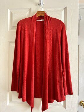 Hawthorn Open Cardigan in Pretty Deep Orange